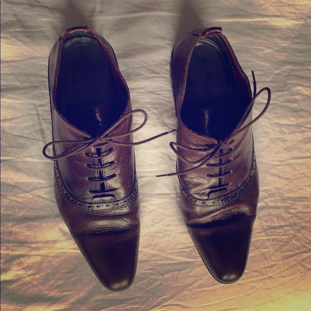 Brown shoes by Costume National Homme